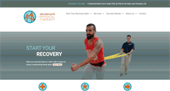 Desktop Screenshot of goldengatephysicaltherapy.com