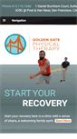 Mobile Screenshot of goldengatephysicaltherapy.com